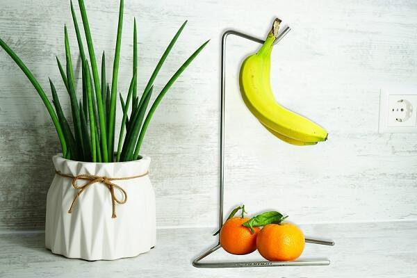 Namor© Edelstahl Obsthalter | Bananenhalter | Traubenhalter | Handmade in Germany